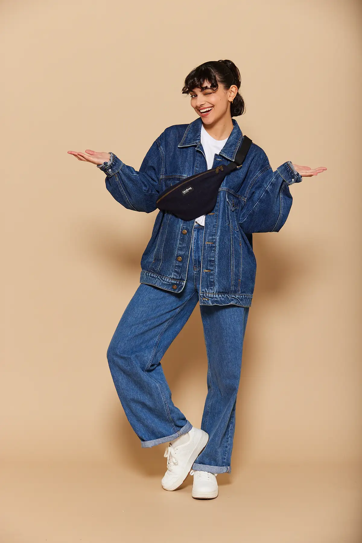 Banane "Olivia" Laine Marine – Image 7