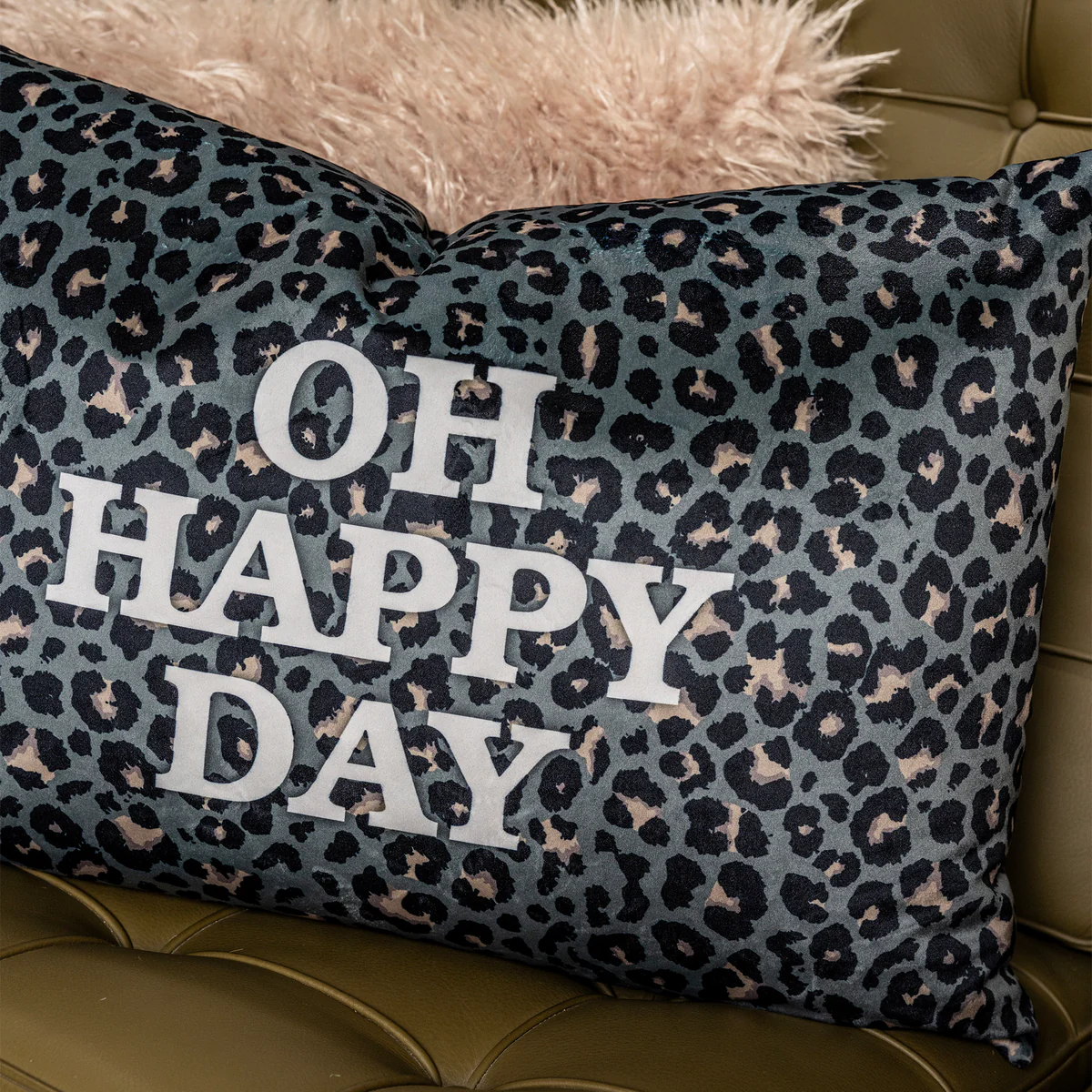 Coussin léopard OH HAPPY DAY – Image 2